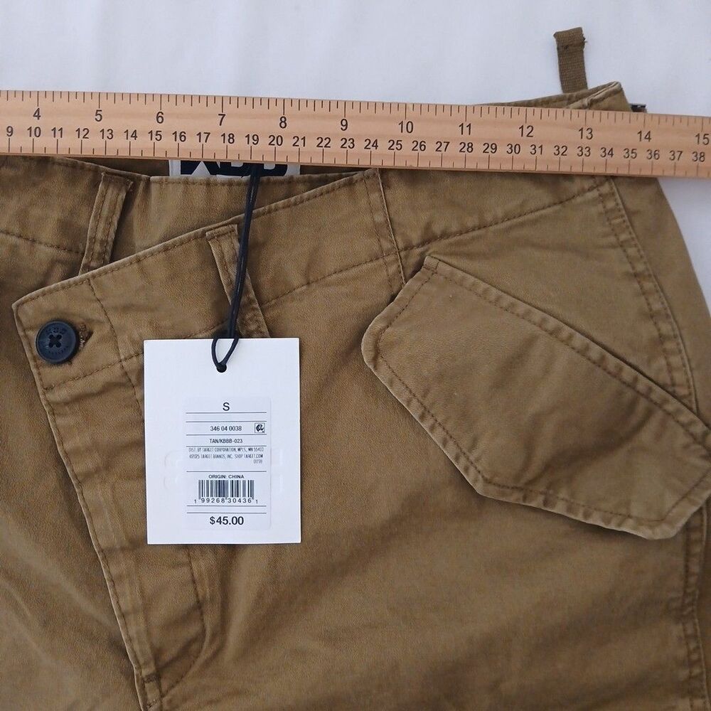 KBB by KAHLANA Women's Mid-Rise Straight Leg 'The Cargo Jogger' - Tan S NWT - Picture 5 of 6